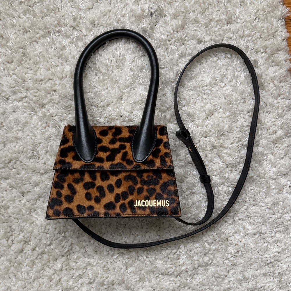 Jacquemus Brown Leopard Mini Bag